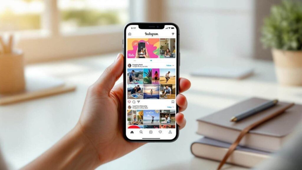 Faceless reels strategy showing Instagram growth without showing face using reels, analytics and content planning