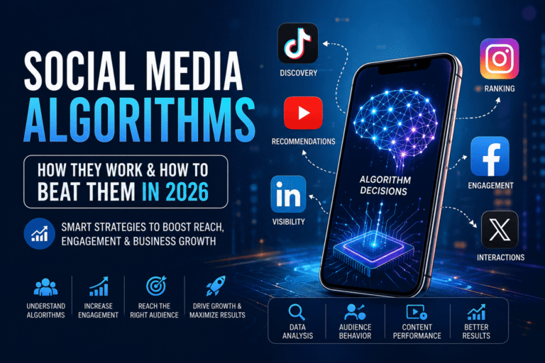 Social media algorithms shaping digital marketing strategies and online engagement in 2026