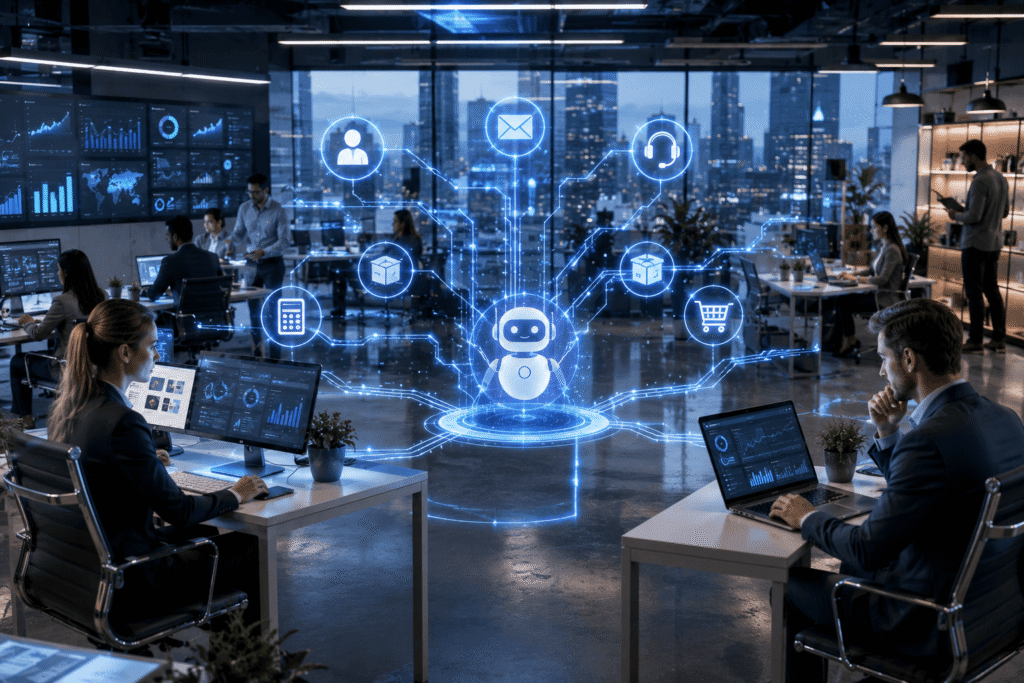 Small business automation driving productivity and business growth.